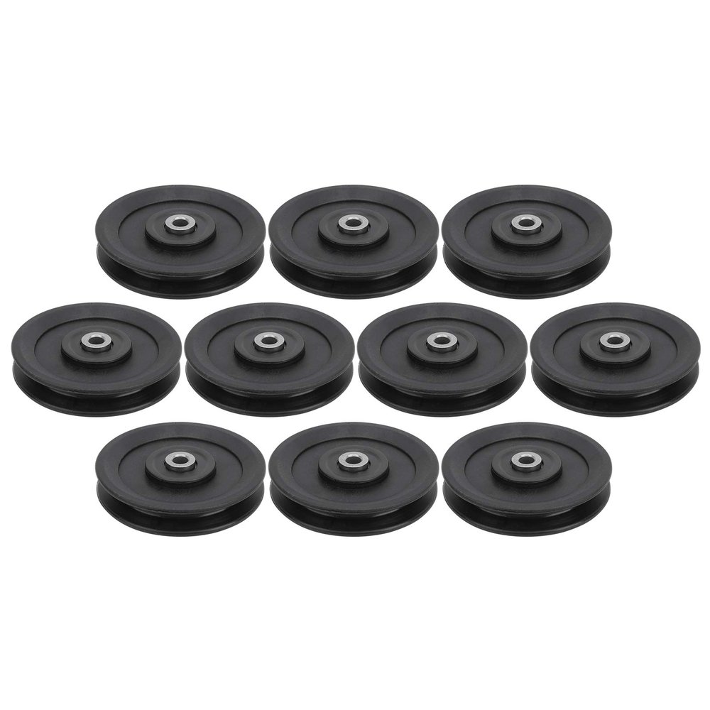 10pcs 115mm Pulley Nylon Fitness Bearing Pulley Home Gym Attachments Exercise Strength Training Accessory for Workout
