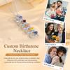 ALBERTBAND Christmas Gifts for Mom Personalized Heart Necklaces for Mother Birthstone Necklaces for Women Mom Necklace Custom Name Necklace Gifts for Grandmother view 3