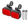 Bike Lights Luz Delantera Y Trasera para Bicicleta, Faro Recargable, Luces Intermitentes para Ciclismo Nocturno, Accesorios Superbrillantes para Bicicleta Bicycle Light (Color : 2 Luces traseras) view 1