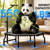 ANCHEER 50" Rebounder Trampoline for Adults with Bar, 550 LBS Mini Trampoline Quiet Exercise Rebounder Bungee Rebounder Jumping Cardio Trainer Workout for Adults view 2