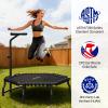 ANCHEER 50" Rebounder Trampoline for Adults with Bar, 550 LBS Mini Trampoline Quiet Exercise Rebounder Bungee Rebounder Jumping Cardio Trainer Workout for Adults view 4