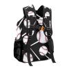 CUXWEOT Personalized Waterproof School Daypack Baseball Black Shoulders Bags Backpack view 3