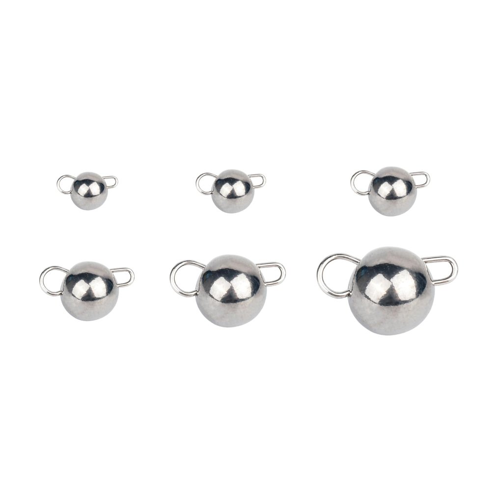 MUUNN 10Pcs Tungsten Cheburashka Weights Fishing Sinkers, 1~30g Tungsten Cannonball Jig Head Fishing Weights Tungsten Cheb Rig Weights, Plain(16.0g)