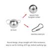 MUUNN 10Pcs Tungsten Cheburashka Weights Fishing Sinkers, 1~30g Tungsten Cannonball Jig Head Fishing Weights Tungsten Cheb Rig Weights, Plain(16.0g) view 2
