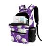 CUXWEOT Personalized Volleyball Purple Waterproof School Backpack Custom Travel Bookbags for Gift view 2
