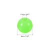 PATIKIL 8mm Glow Fishing Beads, 100Pcs Soft Plastic Round Rubber Luminous Fishing Bait Eggs Rig Bead Tackle Lures Accessories with Storage Box, Green view 2
