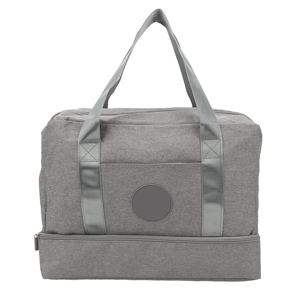 Gym Bag for Men Women,Dry Wet Separated Gym Bag Lightweight Holdall Waterproof Sports Travel Bag with Dry Wet Seperation for Men Women Swimwear Swimming Fitness Equipment (Grey)