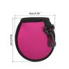 PATIKIL Golf Ball Washer Pouch, 1 Pack Portable Golf Balls Cleaner Pocket Bag with Hanging Clip for Women Men Golf Exercise, Rose Red view 2
