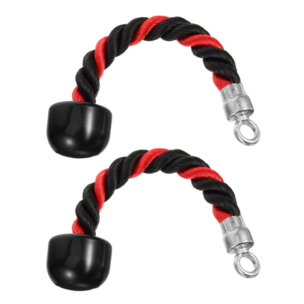 BESPORTBLE 2pcs Tricep Rope Cable Attachment for Gym Pull Down Training Ropes for Biceps and Triceps Workouts Versatile Indoor Fitness Tool for Strength and Grip Training