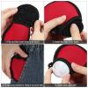 PATIKIL Golf Ball Washer Pouch, 5 Pack Portable Golf Balls Cleaner Pocket Bag with Hanging Clip for Women Men Golf Exercise, Army Green view 4