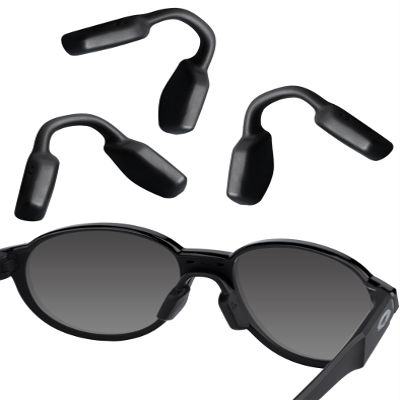 Bwake 3 Pairs Low Bridge Fit Replacement Nose Pads for Oakley Cogswell OX8157 Glasses - Black&Black&Black