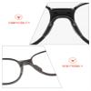 Bwake 3 Pairs Low Bridge Fit Replacement Nose Pads for Oakley Cogswell OX8157 Glasses - Black&Black&Black view 3