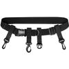 Sheriffdrink Black Fishing Wade Belt Adjustable Fishing Wader Belt 56'' Max Length Waist for Fly Fishing Surfing Kayak Multifunctional Fishing Tackle Storage Wading Belt Adjustable Nylon Wading Belt view 1