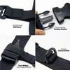 Sheriffdrink Black Fishing Wade Belt Adjustable Fishing Wader Belt 56'' Max Length Waist for Fly Fishing Surfing Kayak Multifunctional Fishing Tackle Storage Wading Belt Adjustable Nylon Wading Belt view 4