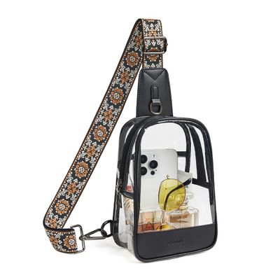 Shrrie Clear Bag for Stadium Events Transparent Crossbody Sling Bag for Women & Men - Stadium Approved, Concerts & Sports