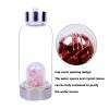 380ml Natural Crystal Water Bottle Removable Healing Elixir Quartz Water Bottle Reusable Gemstone With Authentic Healing Wellness Stones Gem Infused Crystal Water Bottle Birthday Gift ( Color : Citrin view 4
