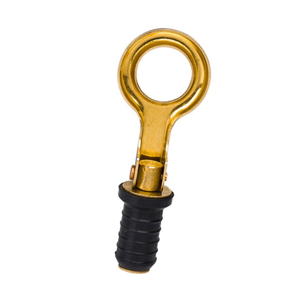 Colaxi Brass Handle Drain Plug, Direct Replaces, Boat Accessories,Sturdy,Boat Drain Plug Rubber Plug for Plumbing Yachts Kayaks, Snap Handle 17mm