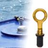 Colaxi Brass Handle Drain Plug, Direct Replaces, Boat Accessories,Sturdy,Boat Drain Plug Rubber Plug for Plumbing Yachts Kayaks, Snap Handle 17mm view 3
