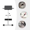 Hyper Back Extension Roman Chair Adjustable Ab Sit up Bench Multi-Functional Bench Flat,Decline Bench for Home Workout Up to 330 lbs Weight Capacity (WHite/non-foldable) view 4
