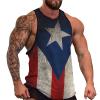DLXHWD Mens Tank Tops Summer Sleeveless T-Shirt Puerto Rico Flag Vintage Casual Funny Gym Workout Tank Top XL, Style-12 view 2