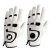 2 Pc/4 Pc Premium PU Leather Men's Golf Gloves with Ball Marker Left Right Hand All Weather Grip Breathable (Size : Cadet-XL) view 2