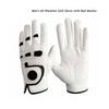 2 Pc/4 Pc Premium PU Leather Men's Golf Gloves with Ball Marker Left Right Hand All Weather Grip Breathable (Size : Cadet-XL) view 3