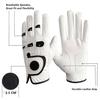 2 Pc/4 Pc Premium PU Leather Men's Golf Gloves with Ball Marker Left Right Hand All Weather Grip Breathable (Size : Cadet-XL) view 4