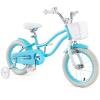 GYMAX Kids Bike for Boys & Girls Aged 3-8 Years, 14/16/18 Inches Children Bicycle w/Training Wheels, Dual Brakes, Adjustable Seat & Handlebar, Toddler Balance Bike view 1