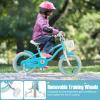 GYMAX Kids Bike for Boys & Girls Aged 3-8 Years, 14/16/18 Inches Children Bicycle w/Training Wheels, Dual Brakes, Adjustable Seat & Handlebar, Toddler Balance Bike view 2