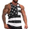 Mens Tank Tops Summer Sleeveless T-Shirt American Flag Casual Funny Gym Workout Tank Top 3XL view 2