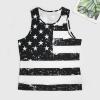 Mens Tank Tops Summer Sleeveless T-Shirt American Flag Casual Funny Gym Workout Tank Top 3XL view 3