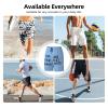 NineFit Basics Custom Short Men Personalized Shorts with Text Photo Logo Custom Swim Shorts Design Your own Mesh Lining Light Blue X-Large view 2
