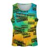 Mens Tank Tops Summer Sleeveless T-Shirt Jamaica Flag Casual Funny Gym Workout Tank Top XL view 1