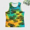 Mens Tank Tops Summer Sleeveless T-Shirt Jamaica Flag Casual Funny Gym Workout Tank Top XL view 3