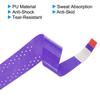 PATIKIL 43.3" Tennis Racket Grip Tape, 9 Pack PU Overgrip Perforated Absorbent Non-Slip for Badminton Fishing Rod, Purple view 4