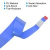PATIKIL 43.3" Tennis Racket Grip Tape, PU Overgrip Stretchy Non-Slip Absorb Sweat for Badminton Fishing Rod, Black Grey Blue view 4