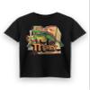 Teenage Mutant Ninja Turtles Mikey Boys T-Shirt | Kids Michelangelo Short Sleeve Graphic Tee in Black | TMNT Merchandise view 1