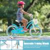 GYMAX Kids Bike for Boys & Girls Aged 3-8 Years, 14/16/18 Inches Children Bicycle w/Training Wheels, Dual Brakes, Adjustable Seat & Handlebar, Toddler Balance Bike view 2