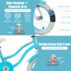 GYMAX Kids Bike for Boys & Girls Aged 3-8 Years, 14/16/18 Inches Children Bicycle w/Training Wheels, Dual Brakes, Adjustable Seat & Handlebar, Toddler Balance Bike view 3