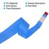 PATIKIL 43.3" Tennis Racket Grip Tape, 9 Pack PU Overgrip Perforated Absorbent Non-Slip for Badminton Fishing Rod, Blue view 4