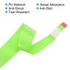 PATIKIL 43.3" Tennis Racket Grip Tape, PU Overgrip Stretchy Non-Slip Absorb Sweat for Badminton Fishing Rod, Sky Blue Orange Fluorescent Yellow view 4