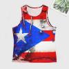 Puerto Rico Flag Men's Workout Tank Tops Sleeveless T-Shirt Bodybuilding Muscle Shirts for Gym 4XL view 3