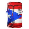 Puerto Rico Flag Men's Workout Tank Tops Sleeveless T-Shirt Bodybuilding Muscle Shirts for Gym 4XL view 4