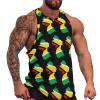 DLXHWD Mens Tank Tops Summer Sleeveless T-Shirt Guyana Flag Map Casual Funny Gym Workout Tank Top 4XL, Style-9 view 2