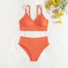 Toddler Baby Girl Swimwear Bowknot Stripe Swimsuit Bathing Suit 2Pcs Bikini Set Outfits Summer (Orange, 10-12 Years) view 2
