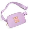 Gitus Initial Belt Bag Fanny Pack Crossbody Bag for Girls Birthday Gifts Age 8-10 Teen Girl Gifts Trend Stuff Personalized Letter Gifts for Daughter Sister (Lavender-H) view 1
