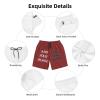 NineFit Basics Custom Short Men Personalized Shorts with Text Photo Logo Custom Swim Shorts Design Your own Mesh Lining Brown X-Large view 3
