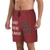 NineFit Basics Custom Short Men Personalized Shorts with Text Photo Logo Custom Swim Shorts Design Your own Mesh Lining Brown X-Large view 4