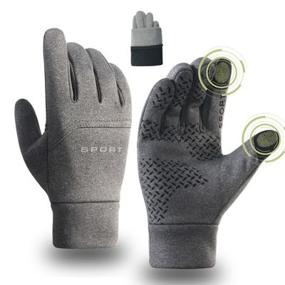 ANJMEICH Sports Gloves,Anti-Slip Wear-Resisting for Cycling Climbing Climbing Outdoor Sport etc (Grey, M)