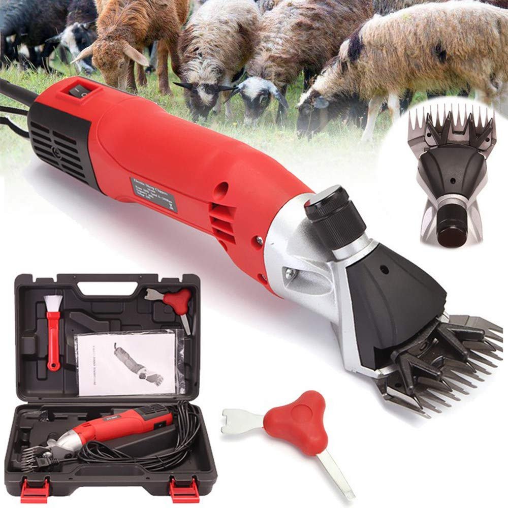 Sheep Shearer Shears Clipper, 500W Portable 6 Speed Sheep Shears Electric Hair Clippers Goats, Alpa